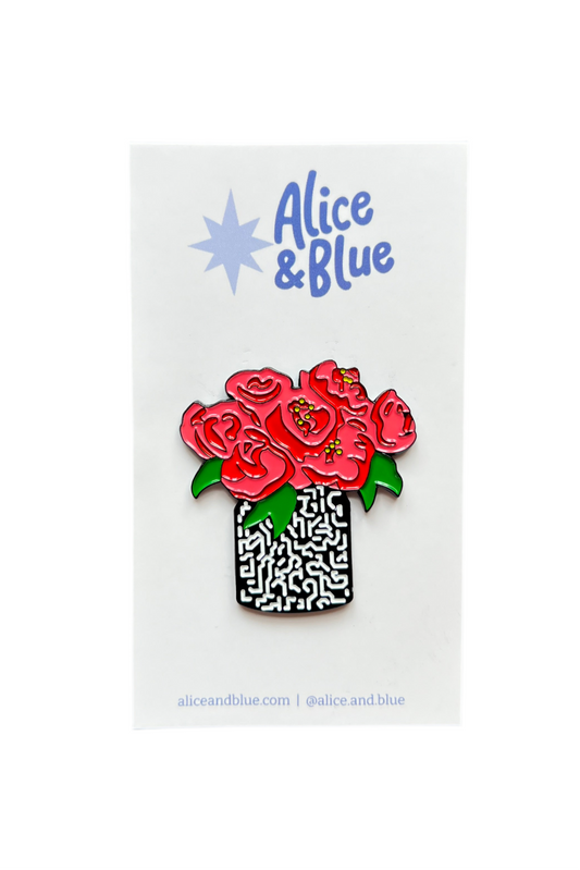 Pink Peonies Needle Minder