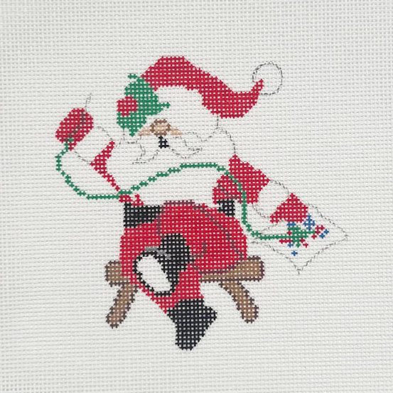 Needlepointing Santa Needlepoint Canvas