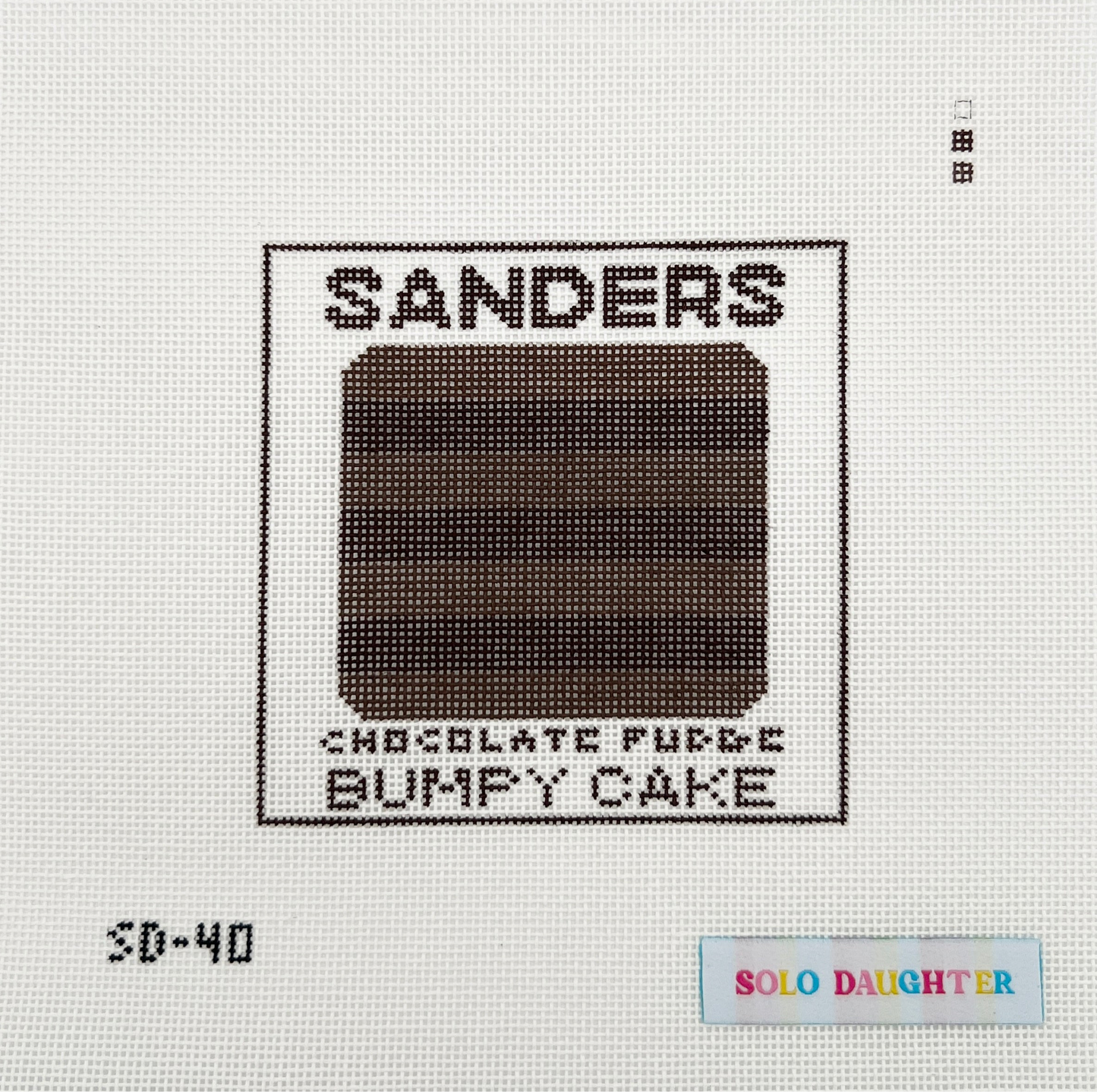 Bumpy Cake Needlepoint Canvas
