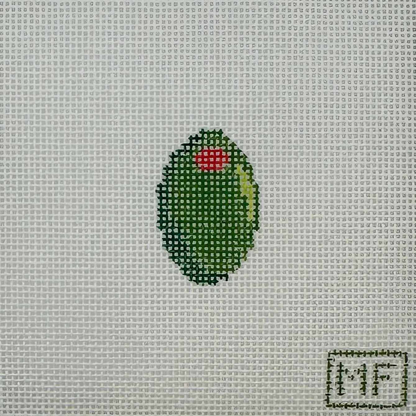 Mini Olive Needlepoint Canvas