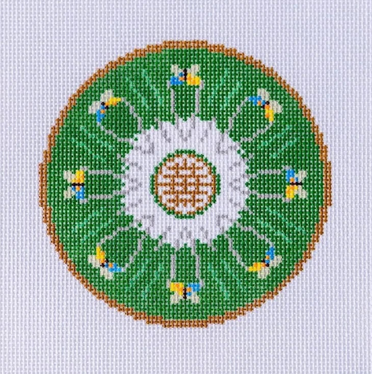 Bok Choy Plate Needlepoint Canvas