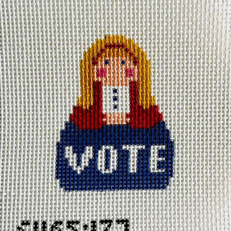Vote Stitch-It Angel Needlepoint Canvas