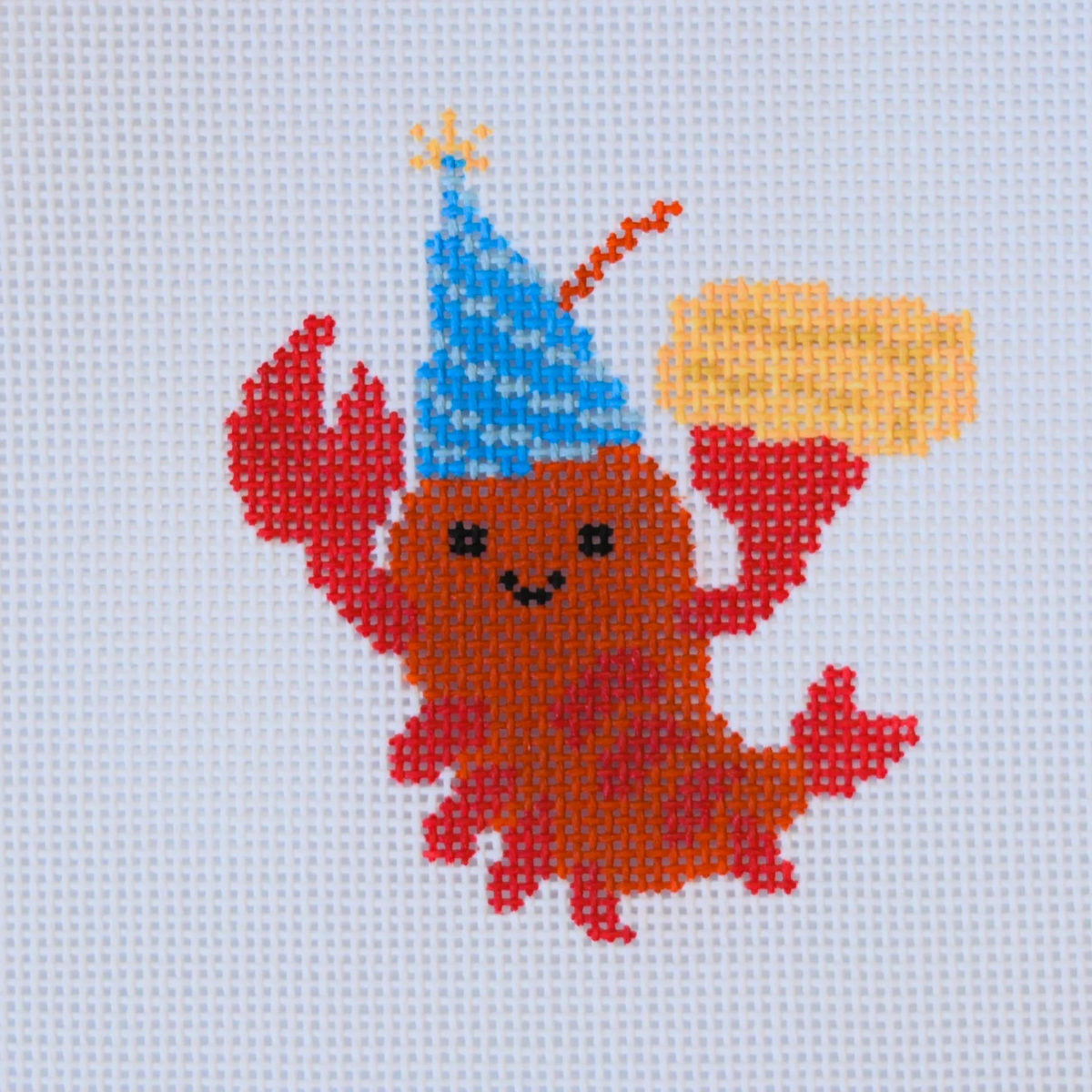Party Animals - Lobster Needlepoint Canvas