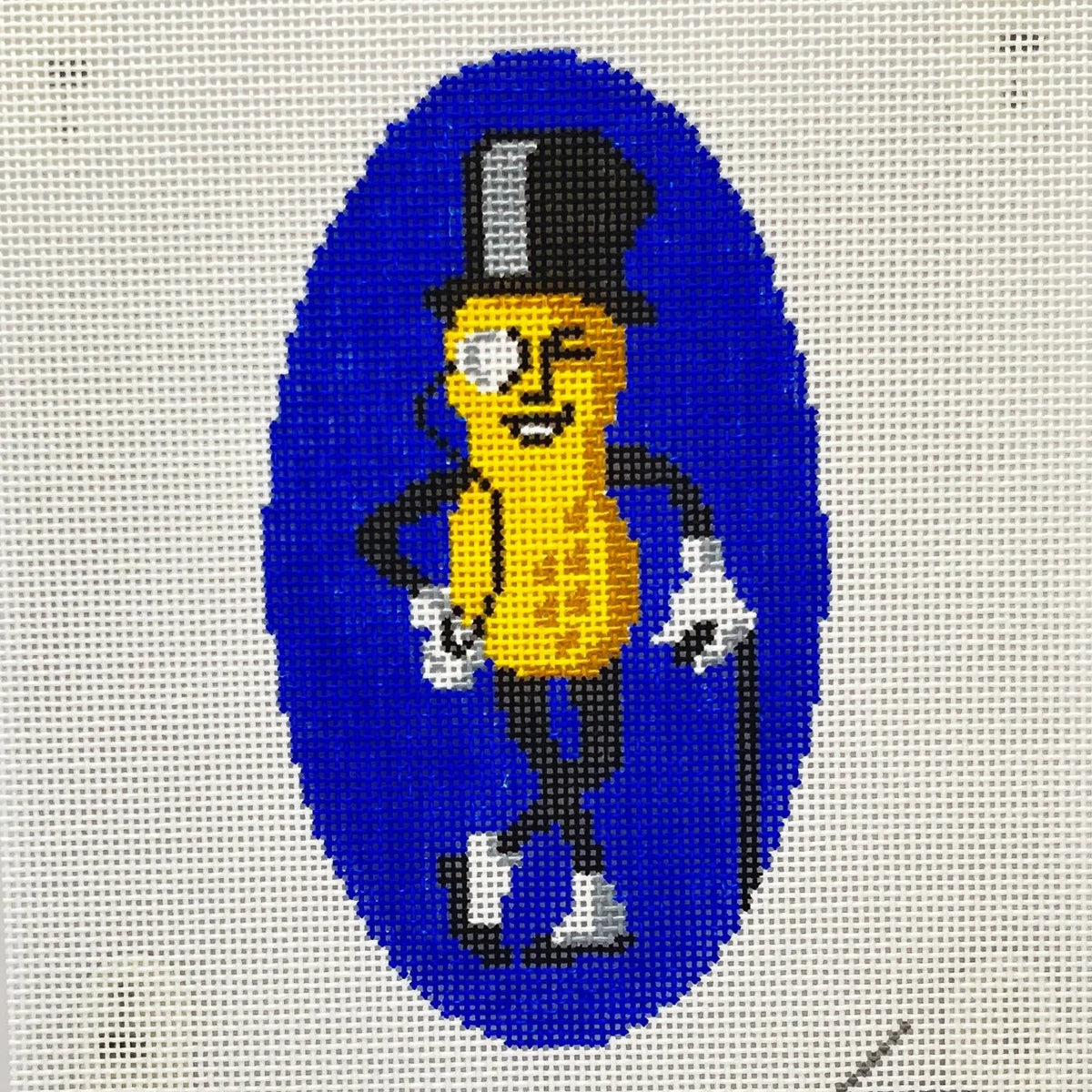 Mr. Peanut Needlepoint Canvas