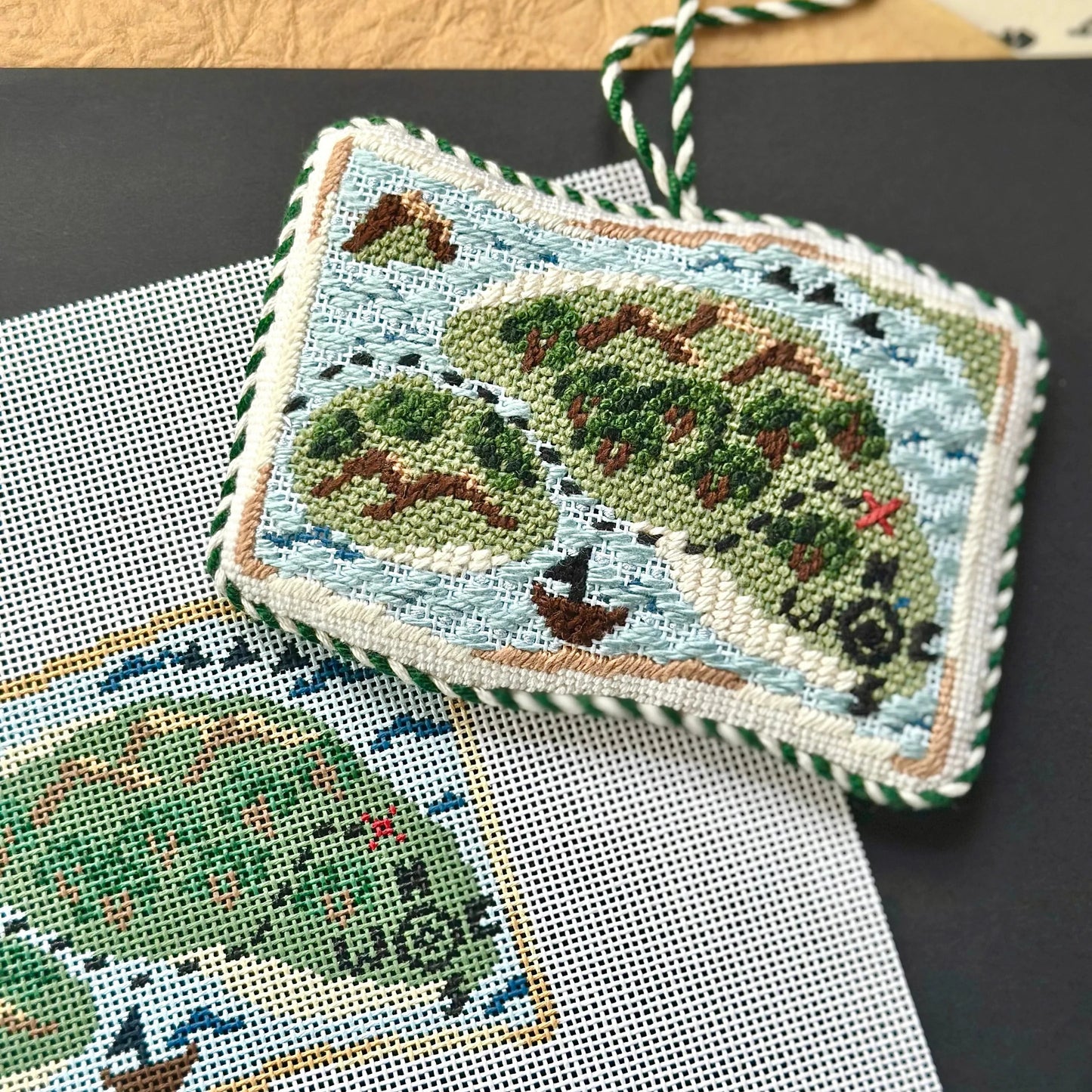 Treasure Map Needlepoint Canvas