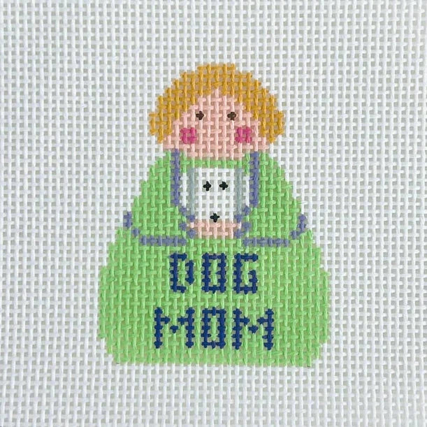 Dog Mom Stitch-It Angel Needlepoint Canvas