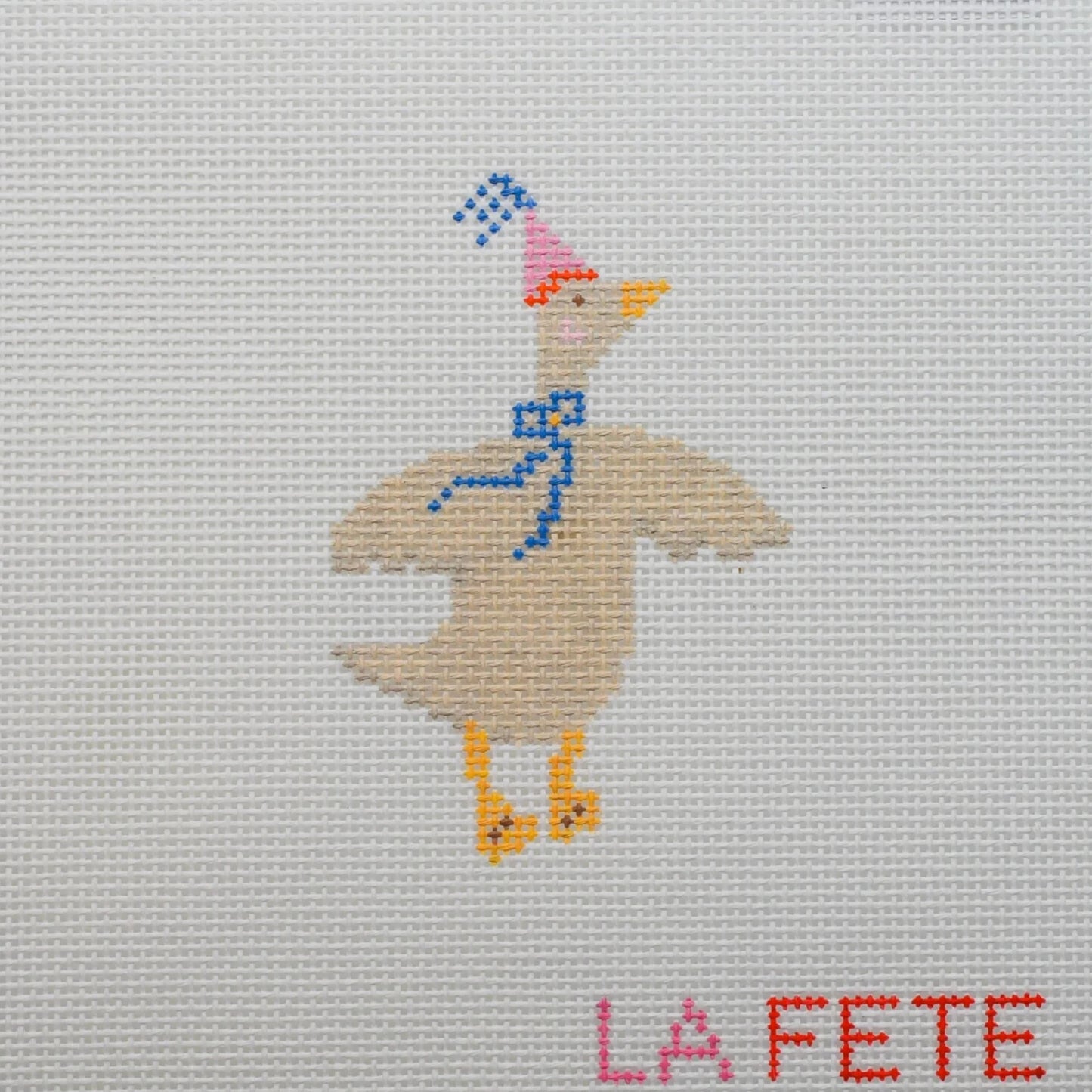 Party Animals - Goose Needlepoint Canvas