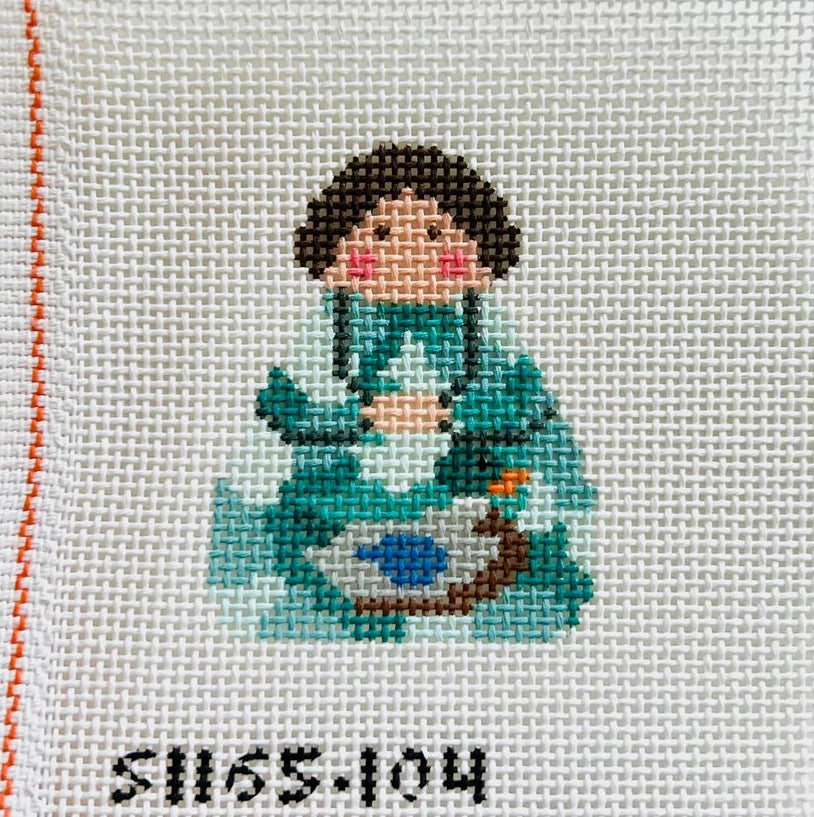 Duck Hunter Stitch-It Angel Needlepoint Canvas