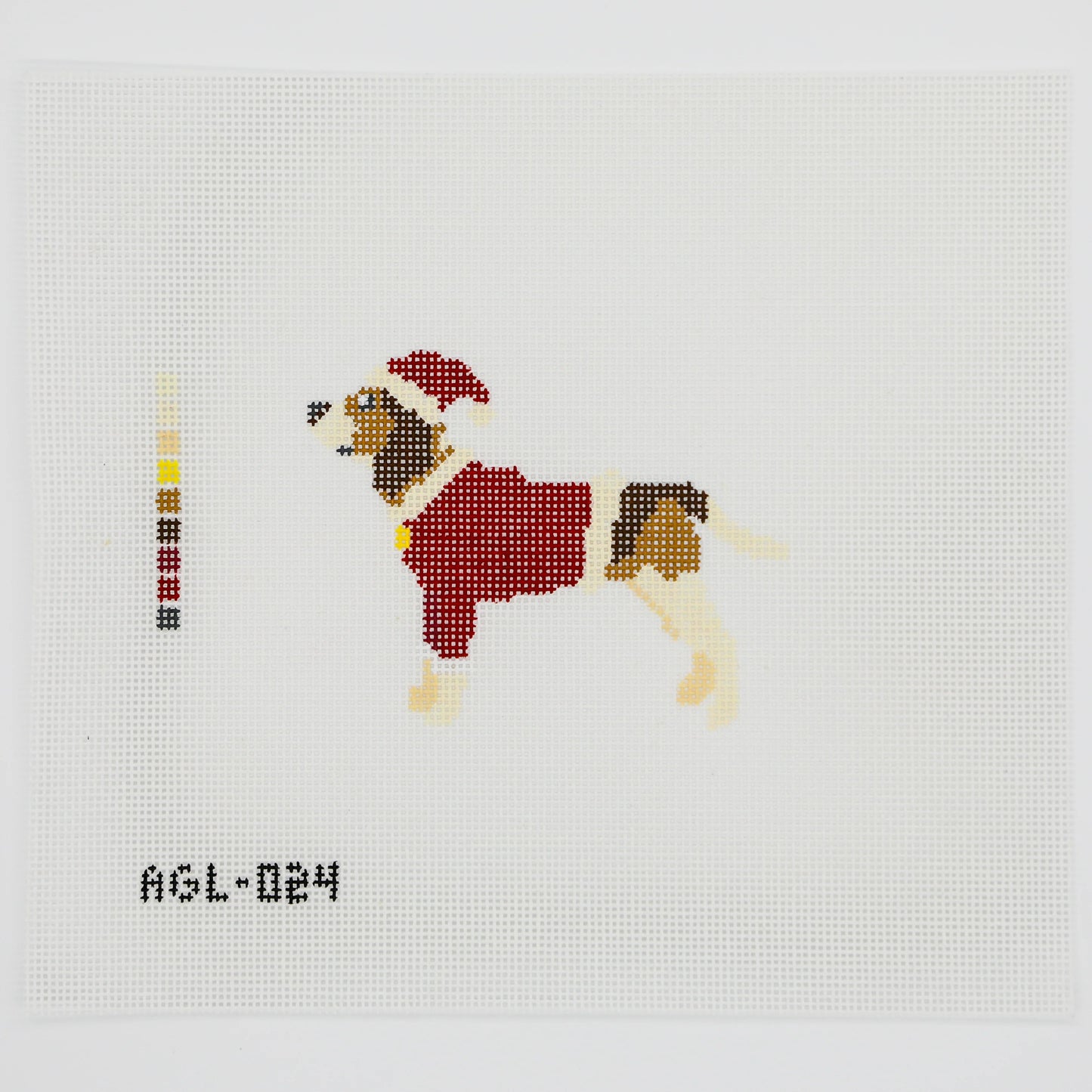 Santa Beagle Needlepoint Canvas