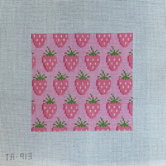 Strawberries Needlepoint Canvas