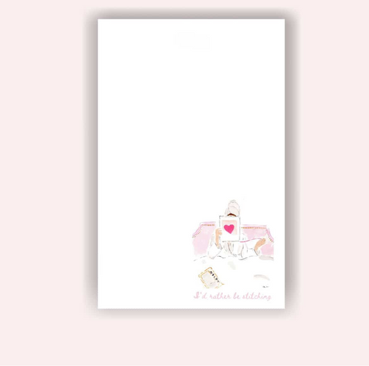 Notepad: I'd Rather Be Stitching
