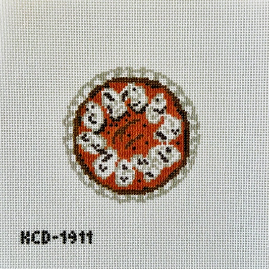 Pumpkin Pie Round Needlepoint Canvas
