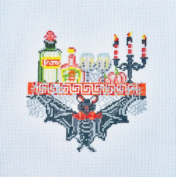 Boozy Bat Needlepoint Canvas
