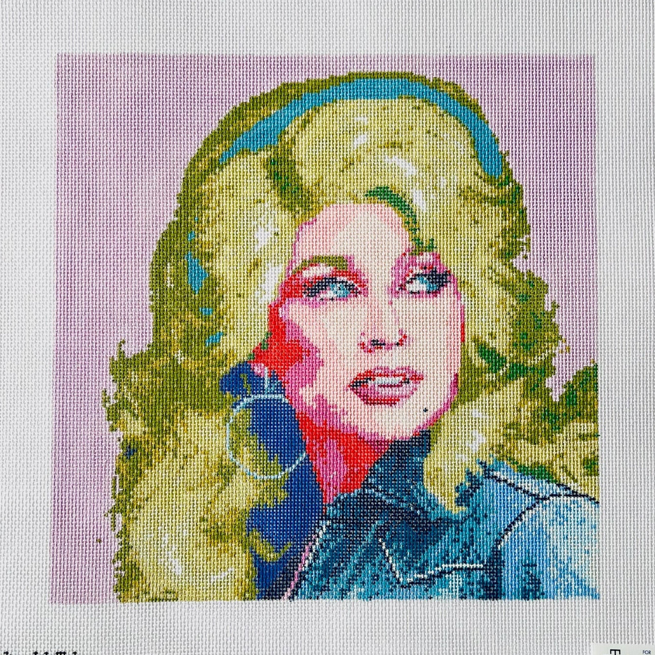 Dolly Parton Needlepoint Canvas