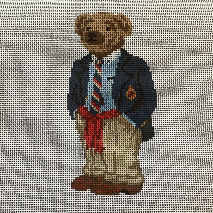Blazer Bear Needlepoint Canvas
