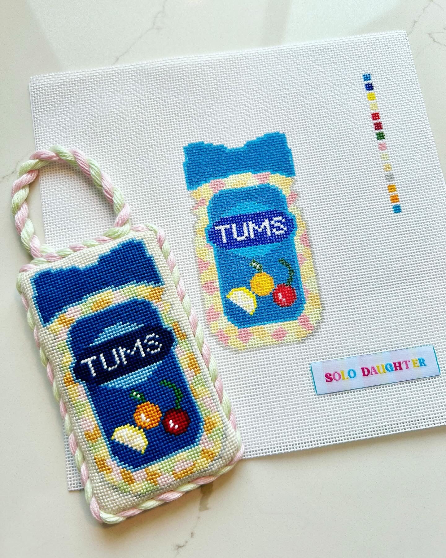 Tummy Issues Needlepoint Canvas