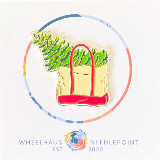 Christmas Tree Boat Tote Needle Minder