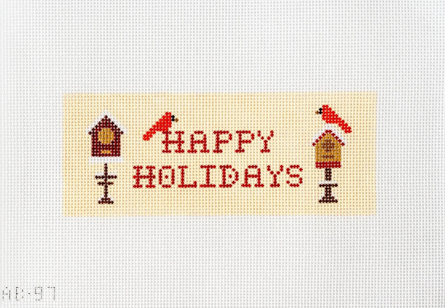 Happy Holidays Needlepoint Canvas