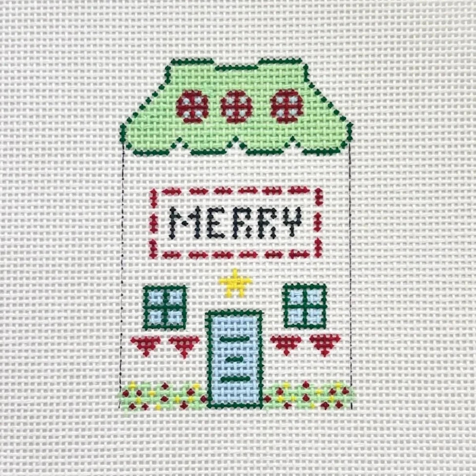 Merry Village Needlepoint Canvas