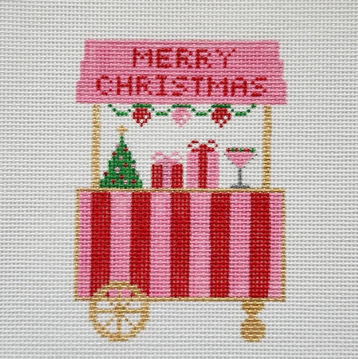 Christmas Cart Needlepoint Canvas