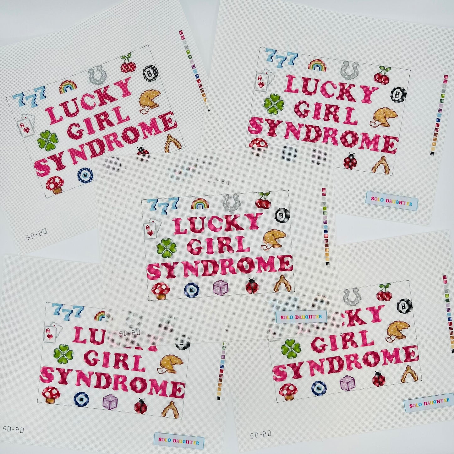 Lucky Girl Syndrome Needlepoint Canvas