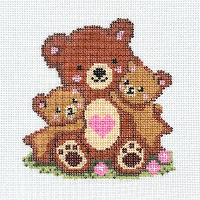 Mama Bear Needlepoint Canvas