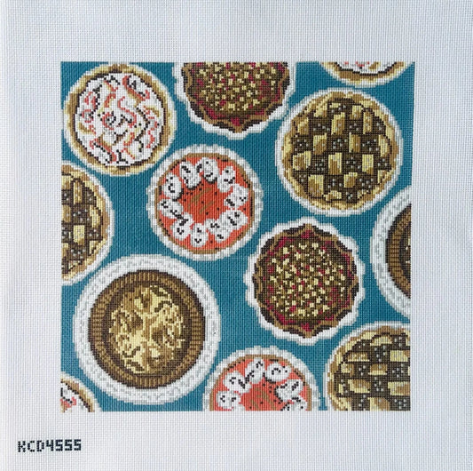 Pie Tray Square Needlepoint Canvas
