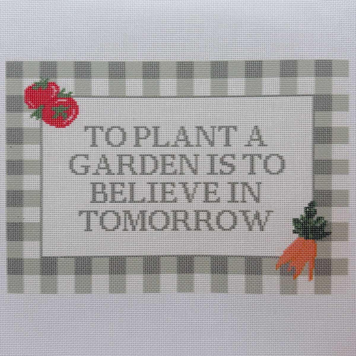 To Plant A Garden Needlepoint Canvas
