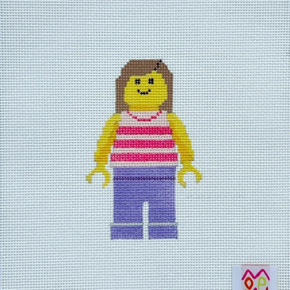 Brick Woman Needlepoint Canvas