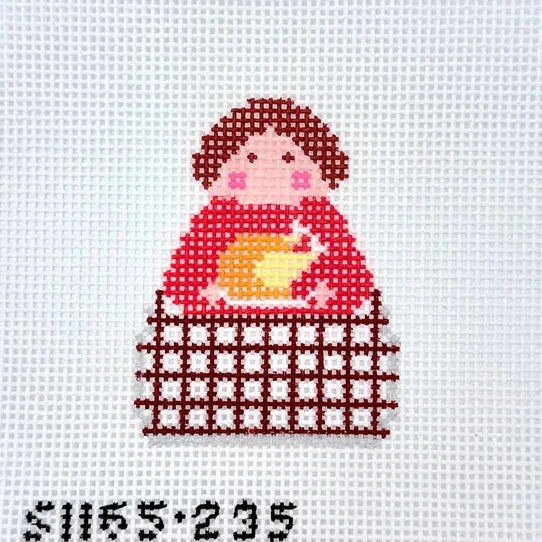 Thanksgiving Roast Stitch-It Angel Needlepoint Canvas