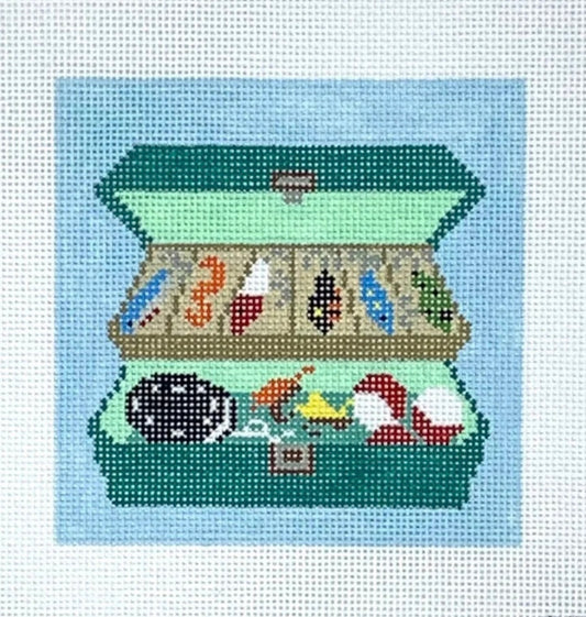 Tackle Box Needlepoint Canvas