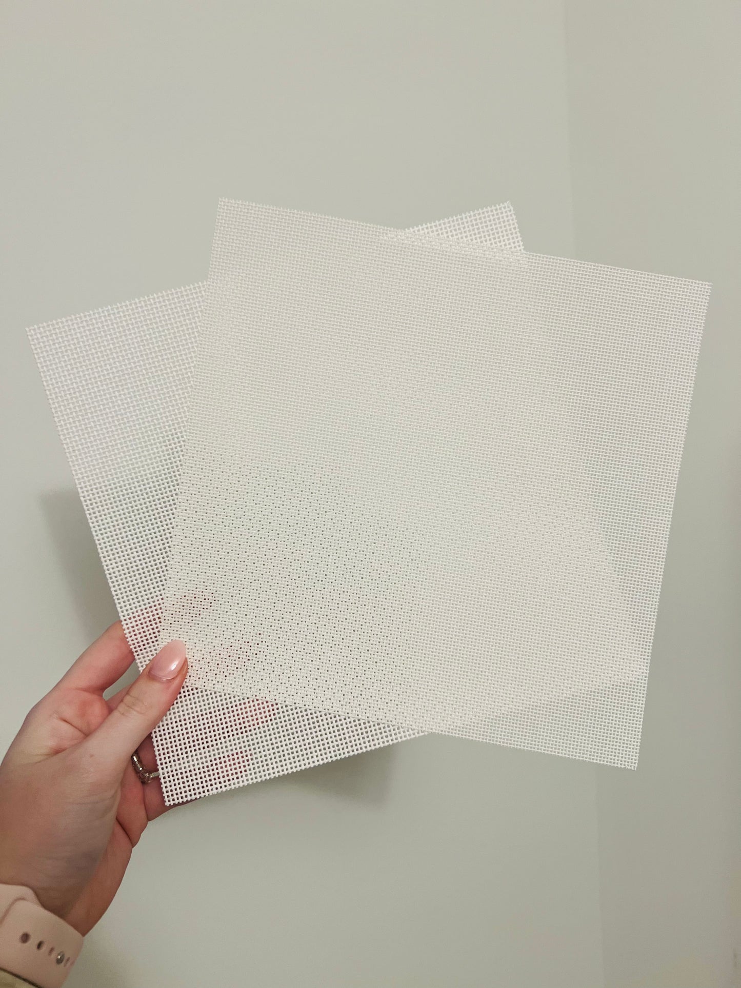 Pre-Cut Blank Needlepoint Canvas Square (8”x8”)