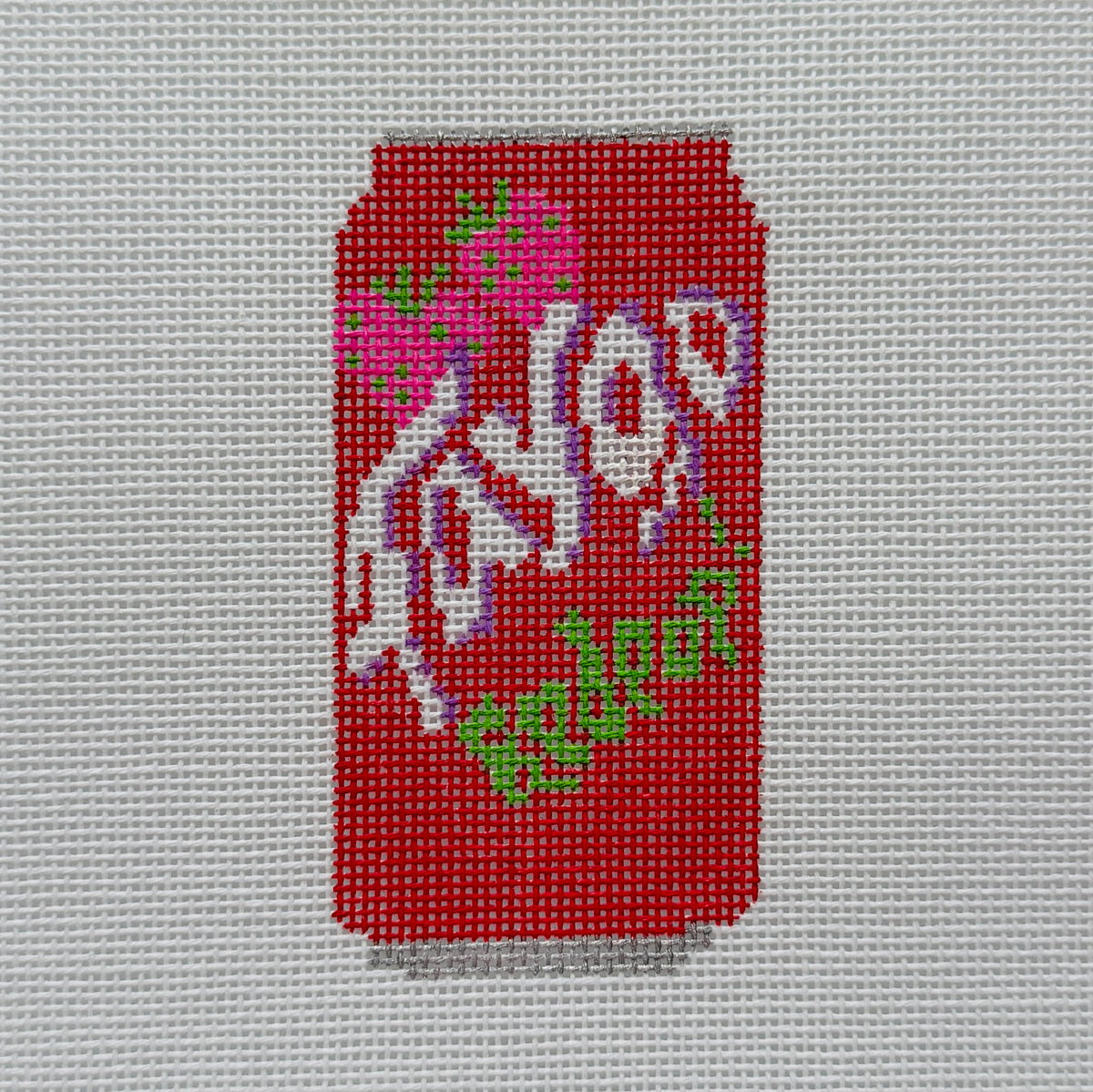 Faygo Red Pop Needlepoint Canvas