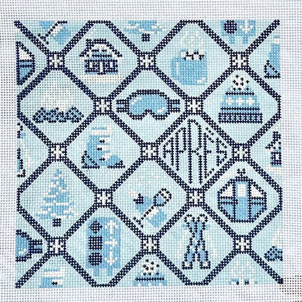 Après Ski Pattern Needlepoint Canvas
