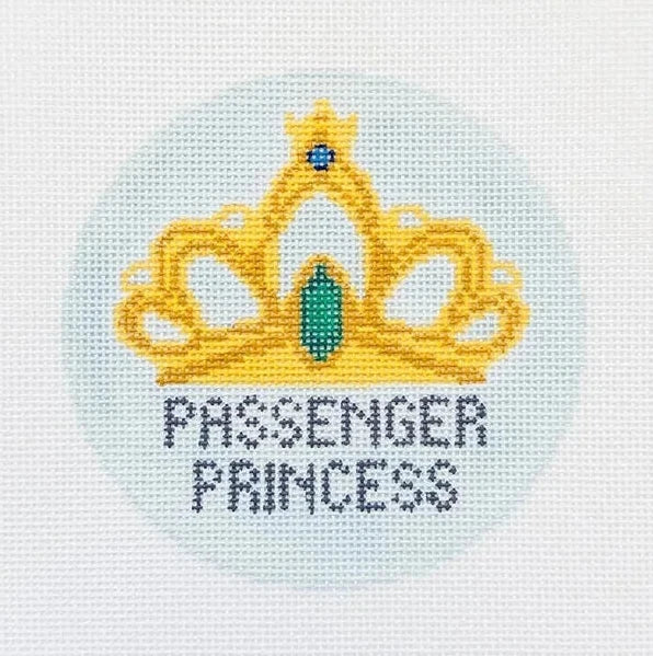 Passenger Princess Round Needlepoint Canvas