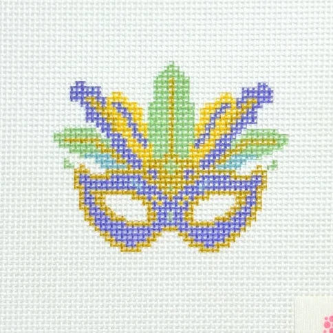 Mardi Gras Mask Needlepoint Canvas