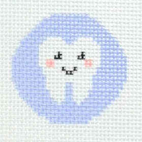 Happy Tooth Mini Needlepoint Canvas
