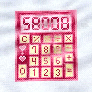 Cheeky Calculator Needlepoint Canvas