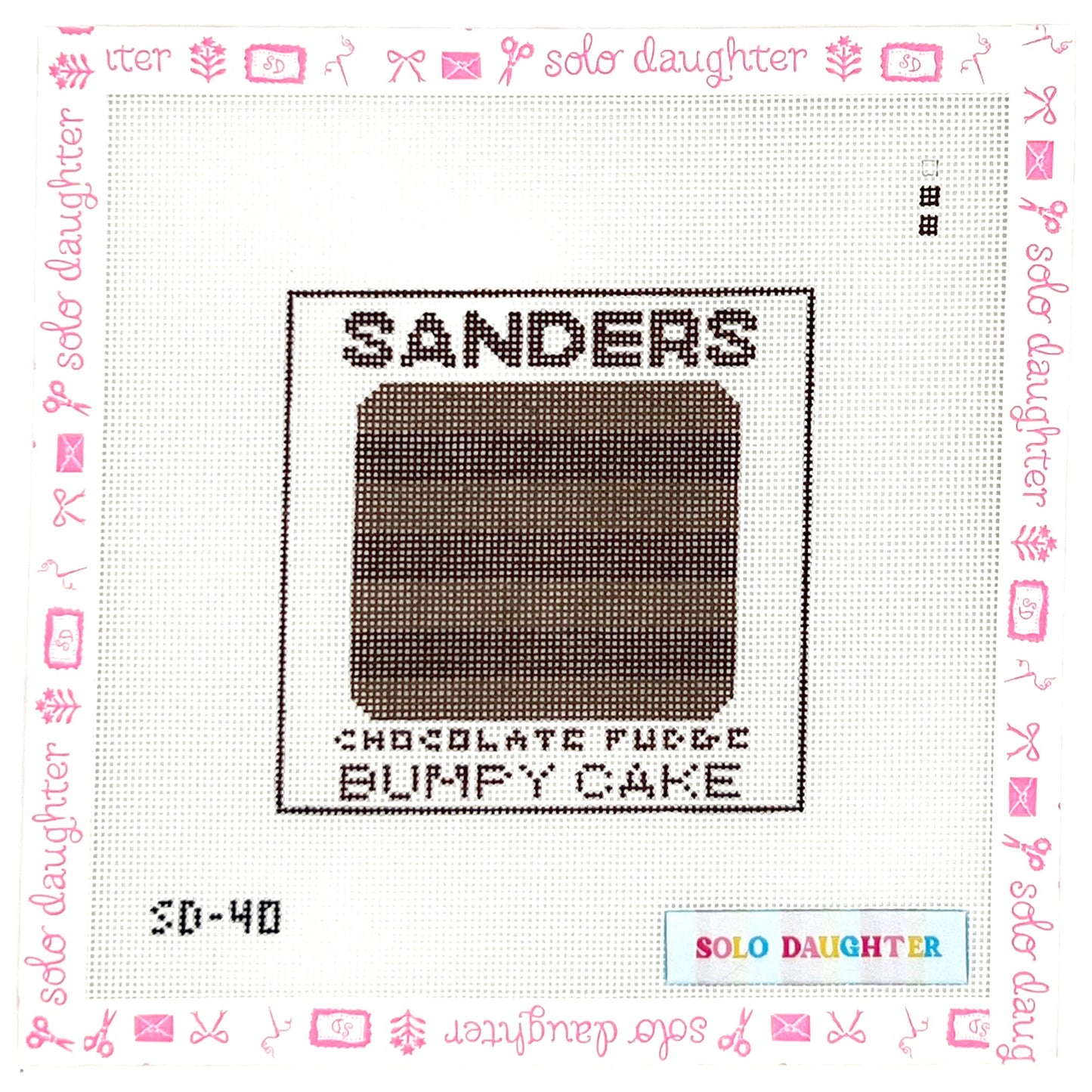Bumpy Cake Needlepoint Canvas