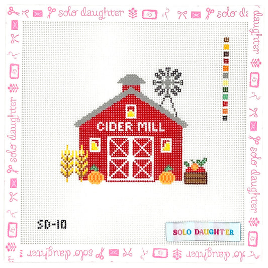 Cider Mill Needlepoint Canvas