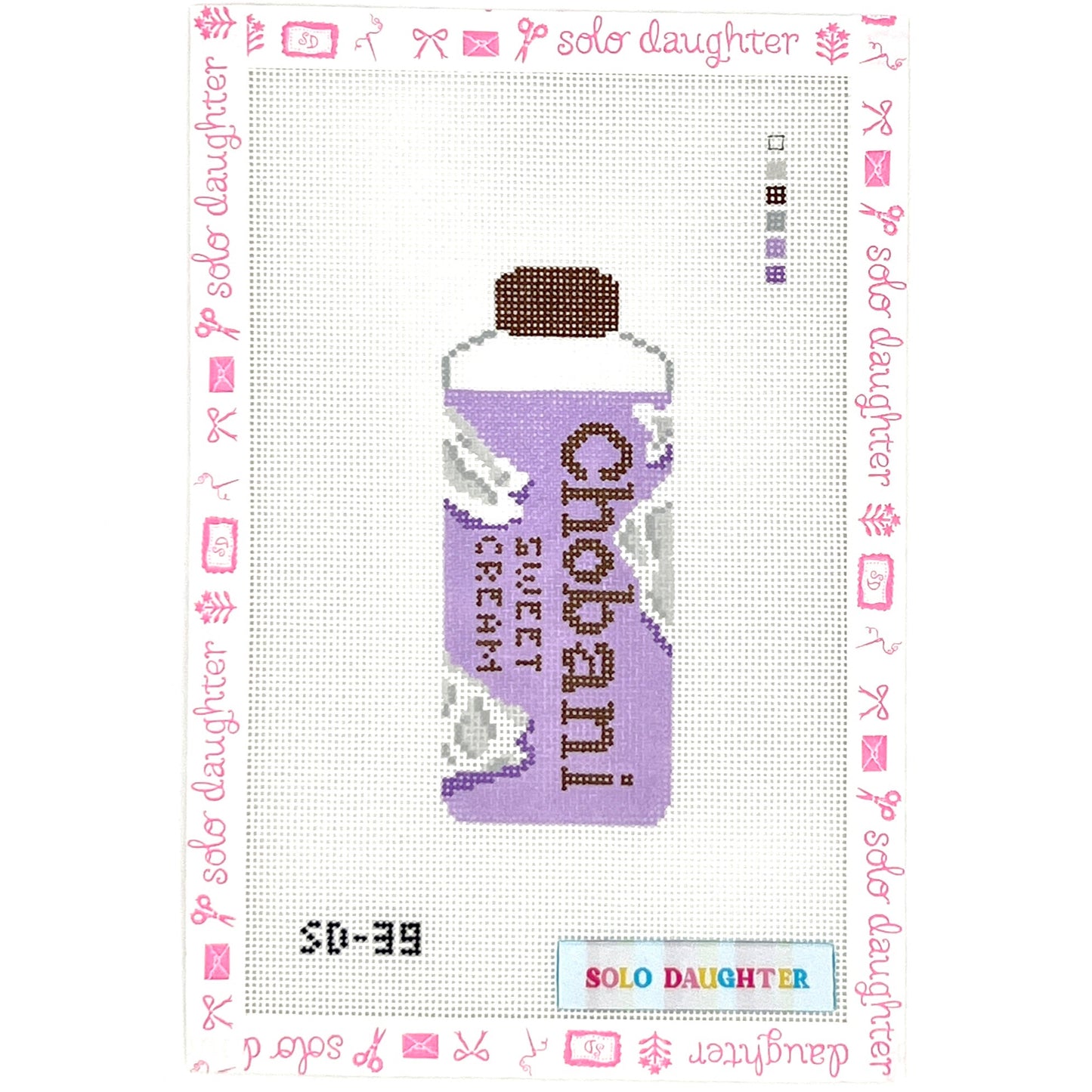 Sweet Cream Coffee Creamer Needlepoint Canvas