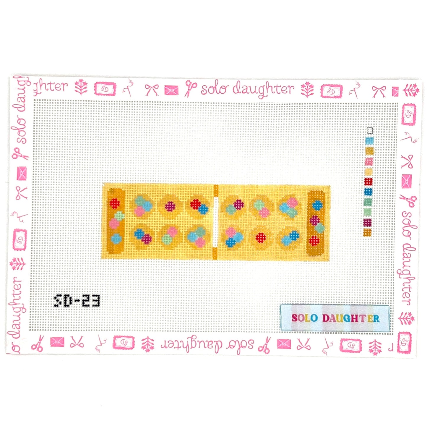 Mancala Board Needlepoint Canvas