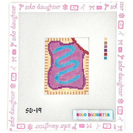 Wild Berry Poptart Needlepoint Canvas