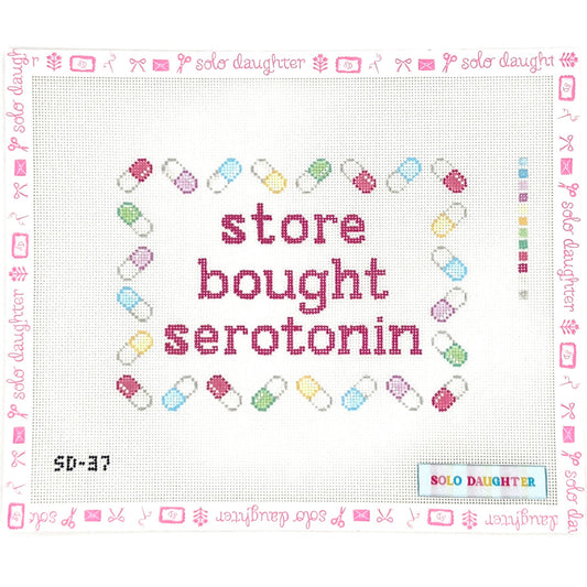 Store Bought Serotonin Needlepoint Canvas