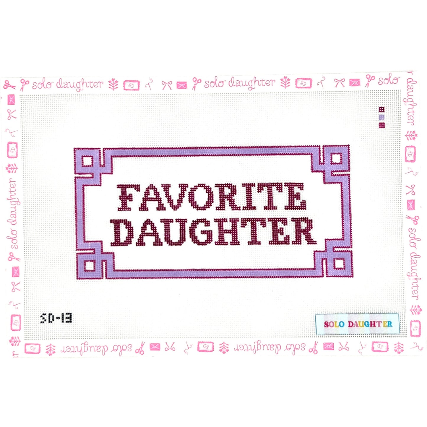 Favorite Daughter Needlepoint Canvas
