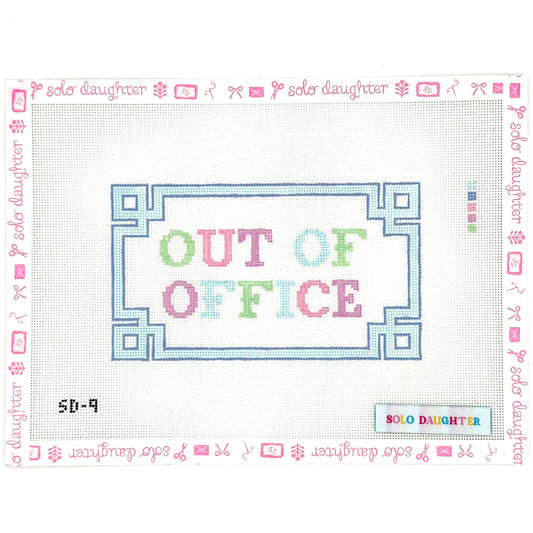 Out Of Office Needlepoint Canvas
