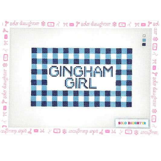 Gingham Girl Needlepoint Canvas