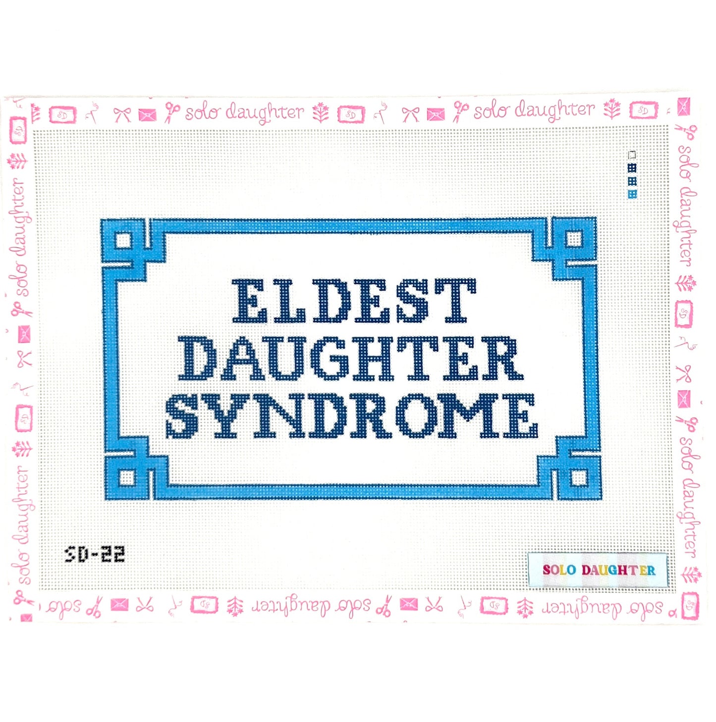 Eldest Daughter Syndrome Needlepoint Canvas