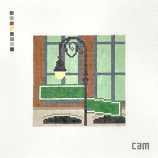 Uptown Street Sign Needlepoint Canvas