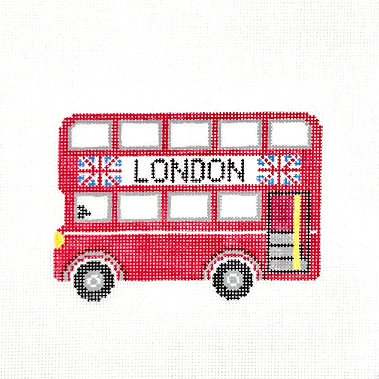 London Bus Needlepoint Canvas